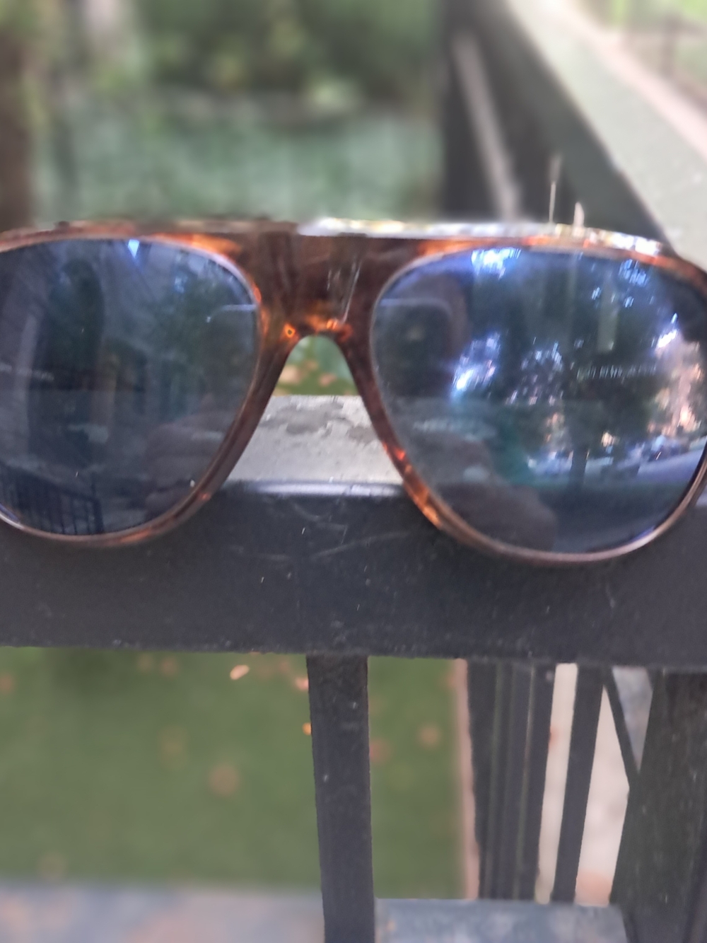 Men's Polarized Brown Aviator Sunglasses - Unbranded